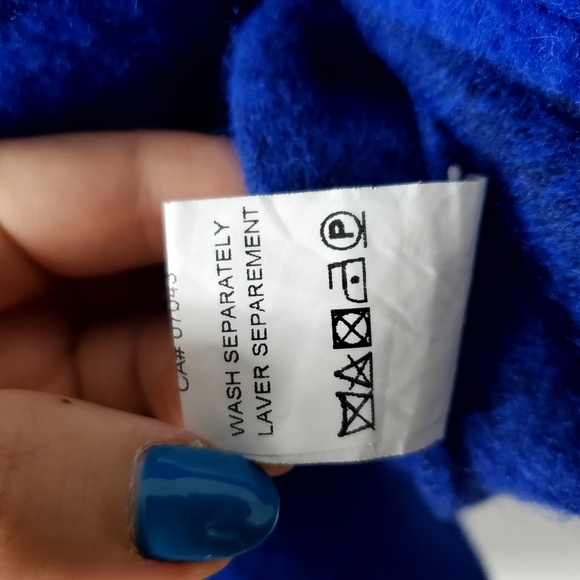 Marisa & Marie Wool Fall Winter Italian Jacket Blue Size Small - Picture 6 of 6